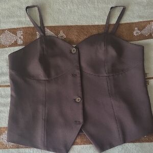 Elegant Brown Women's Top